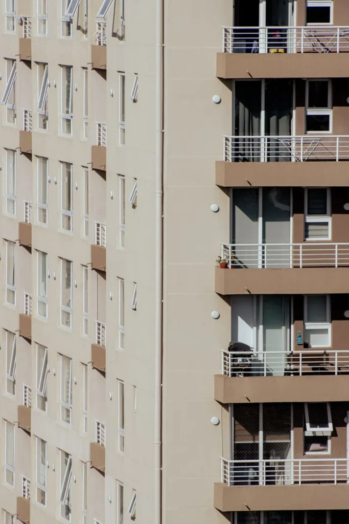 New apartment building exterior