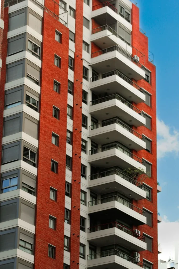 Modern apartment building exterior